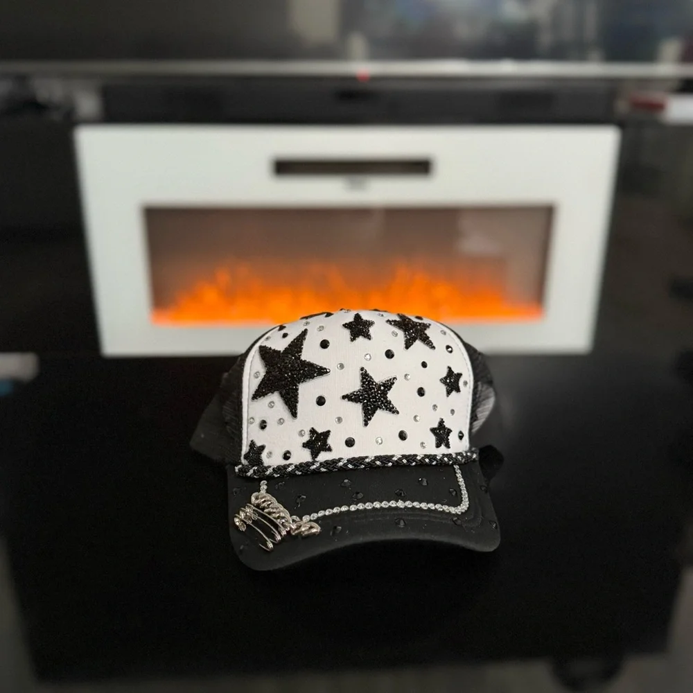 Charming Kids Hat with Butterfly and Ice Cream Design